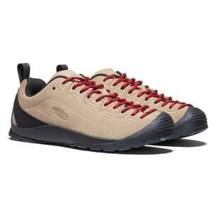 Keen Jasper Shoes Beige and Black with Red Laces
